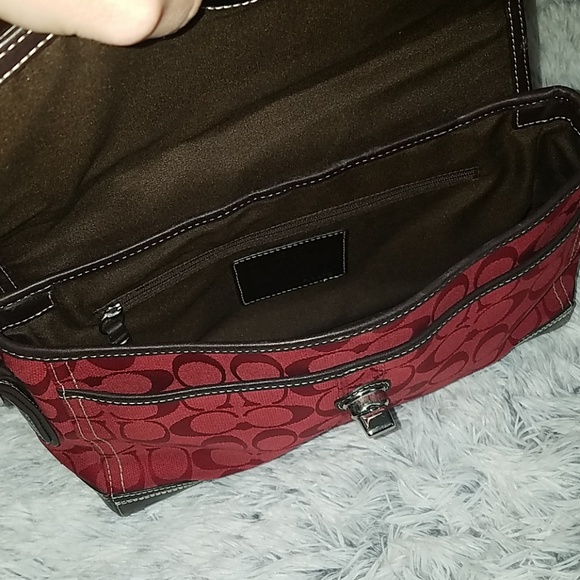 EUC Beautiful Red Coach Bag - Picture 6 of 8